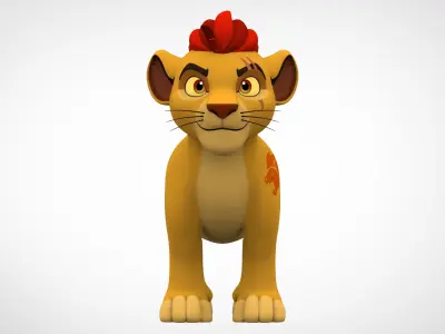Kion Cub Low-poly 3D model
