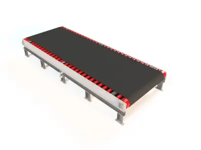 NON MOTORIZED CONVEYOR BELT MODEL 3D model