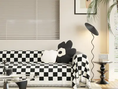 CA - Scandinavian interior scene 3D model