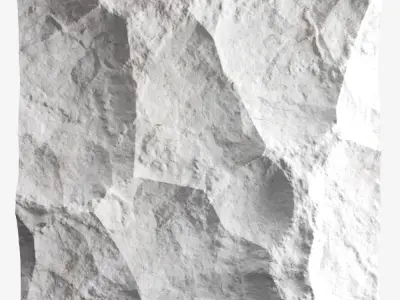 208-RockPanel piece of rock 3D model