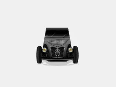 Citroen 2CV A Hot Rod Low-poly 3D model