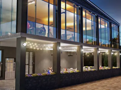 Restaurant 3D model purchase