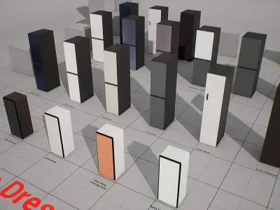 SAMSUNG - BESPOKE AirDresser Low-poly 3D model