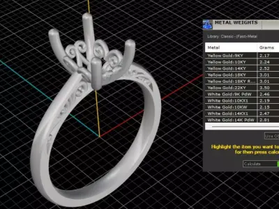 ring woman  3D print model 42