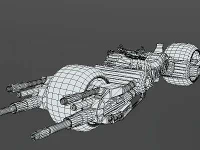 The Batman  Batpod Low-poly 3D model