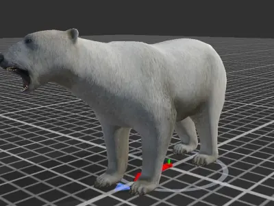 Polar Bear Low-poly 3D model