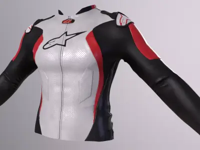 Alpinestars Motor Jacket Low-poly 3D model