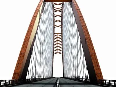 Bridge orange 3D model