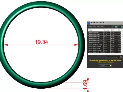 6 size flat matching band collection  3D print model