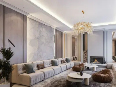 Luxury Reception 3D model