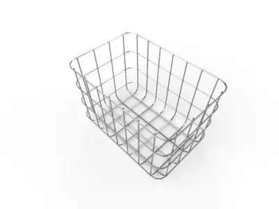 Wire Bin M07 Low-poly 3D model