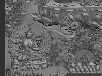 Tibetan Buddhas 3D print model