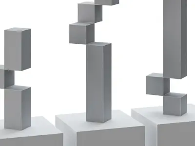 Abstract sculpture by Stephan Siebers 3D model