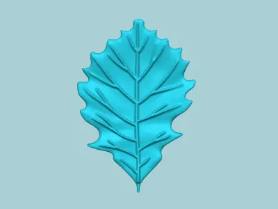 Chestnut Oak Tree Leaf - Molding Artificial EVA Craft 3D print model