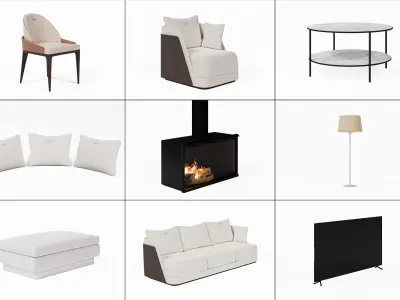 Modern Furniture 3D Model Pack