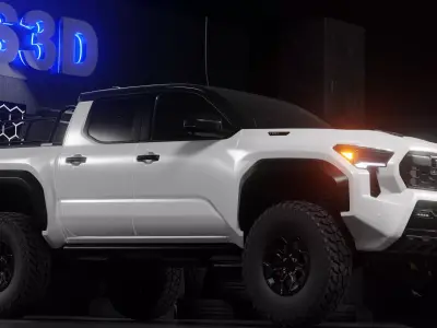 Custom Tacoma TRD Pro 2024 FORCEMAX Low-poly 3D model