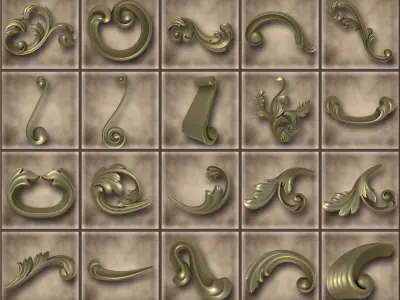 Ornamental Vol 03 3D model