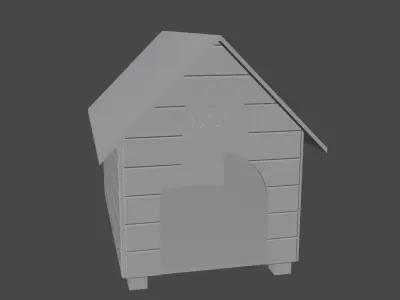 Dog House Free low-poly 3D model