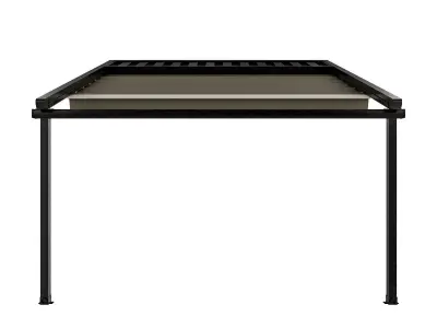 Motorized Pergola 5 dark iron 3D model