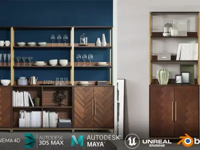 Gerald 800 shelf door 2 3D model