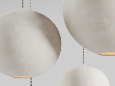 Wabi-sabi Pendant light Pura by Lumalano 3D model