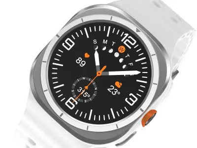 Samsung Galaxy Watch Ultra Titanium White 3D model