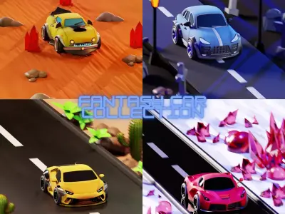 car collection cars vol 3D model