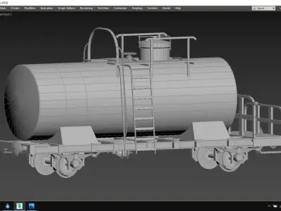 Tank Car Typ Halle 558 3D model