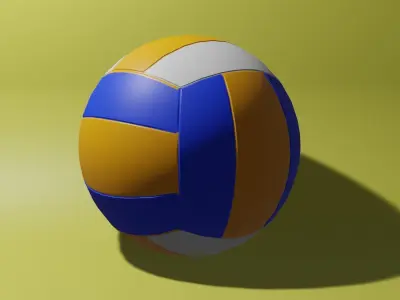 Volleyball Ball  Low-poly 3D model