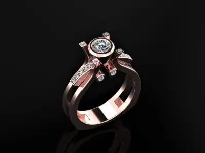 Women Ring 24 3D print model