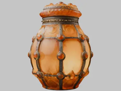 Stylized Vase 3D Model Low-poly 3D model