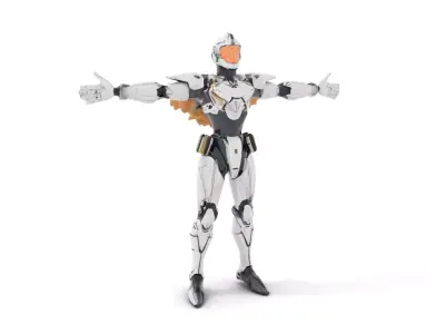 Futuristic Armor model pack Low-poly 3D model