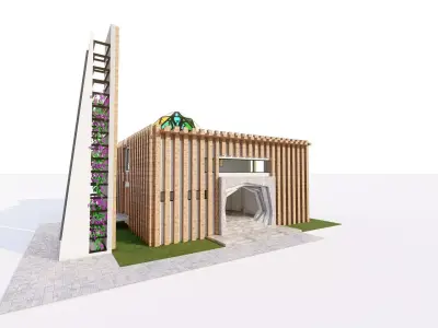 mosque-modern 3D model