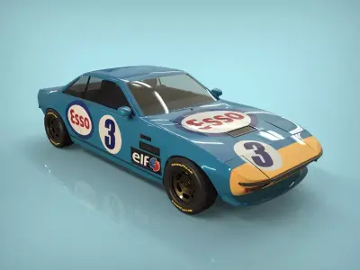 Car classic Argentino 3D model