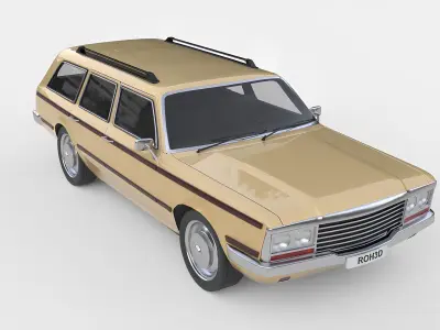 Generic Station Wagon Car 1978 3D model