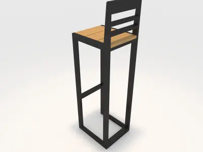 Bar Stool 6 3D model