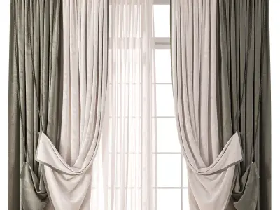 Classic Charm Curtain 85 3D model