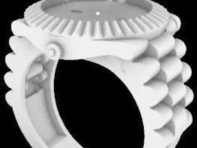 Rolex Star Rings Texture 3D print model 3D print model