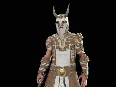 VikingM Low-poly 3D model