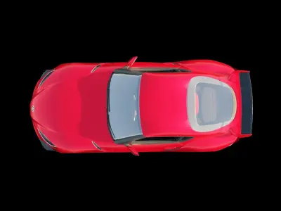 Toyota Supra MKV A90 3D Model Low-poly 3D model