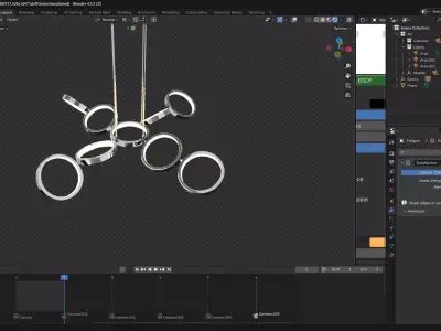 Lighting Colette LED Chandelier 3D model