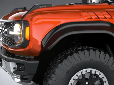 Bronco Raptor 2-door 2022 3D model