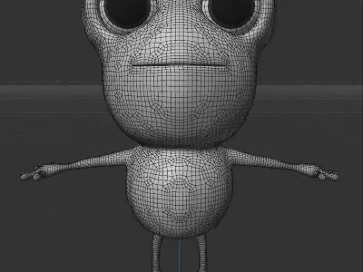 Frog  3D model  character 3D model