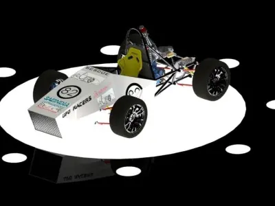 Formula Student India Race Car - Max Optimized 3D model