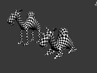 toon camel 3D model