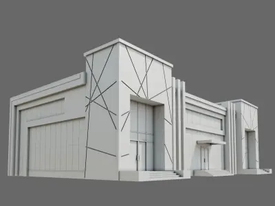 Office Building ID075 3D model