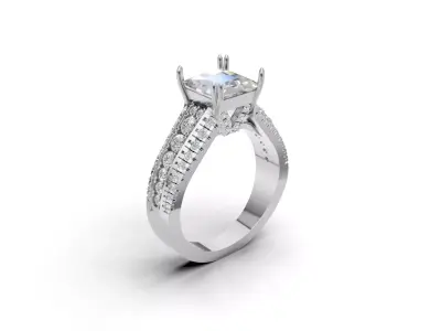 ring woman  3D print model 15