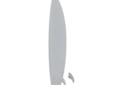 Small surfboard 3D print model