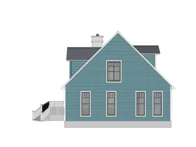 Colonial House 02 -Archimple LLC 3D model