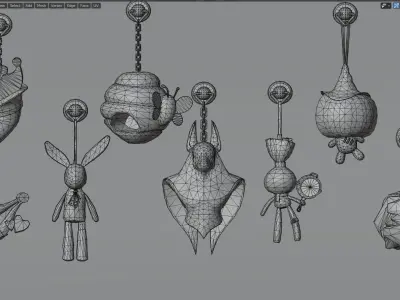 Ornament Anubian Terror Psychic Scarecrow Drop the Bass Beehive 3D model